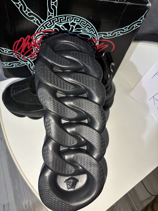 Adidasi Versace Chain Reaction negri(CALITATE SUPERIOARA,MARIMEA 41)