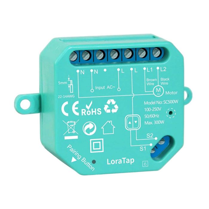 Модул за ролетни щори LoraTap,Безжично дистанционно управление 868MH