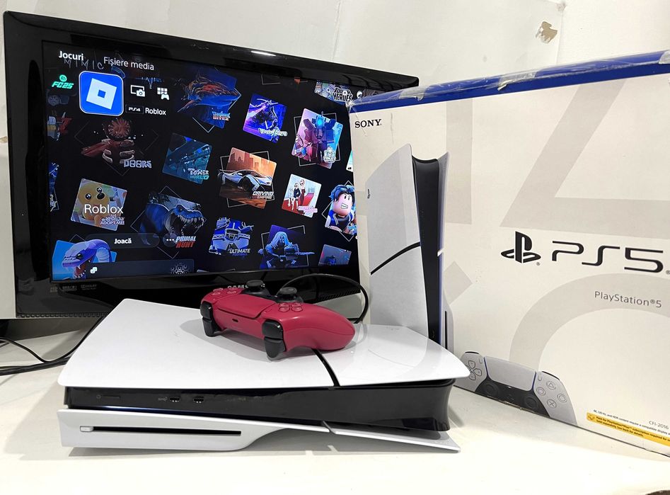 consolă Sony PS5 Slim Disc 1TB  + joc FC2025 garantie 6 luni