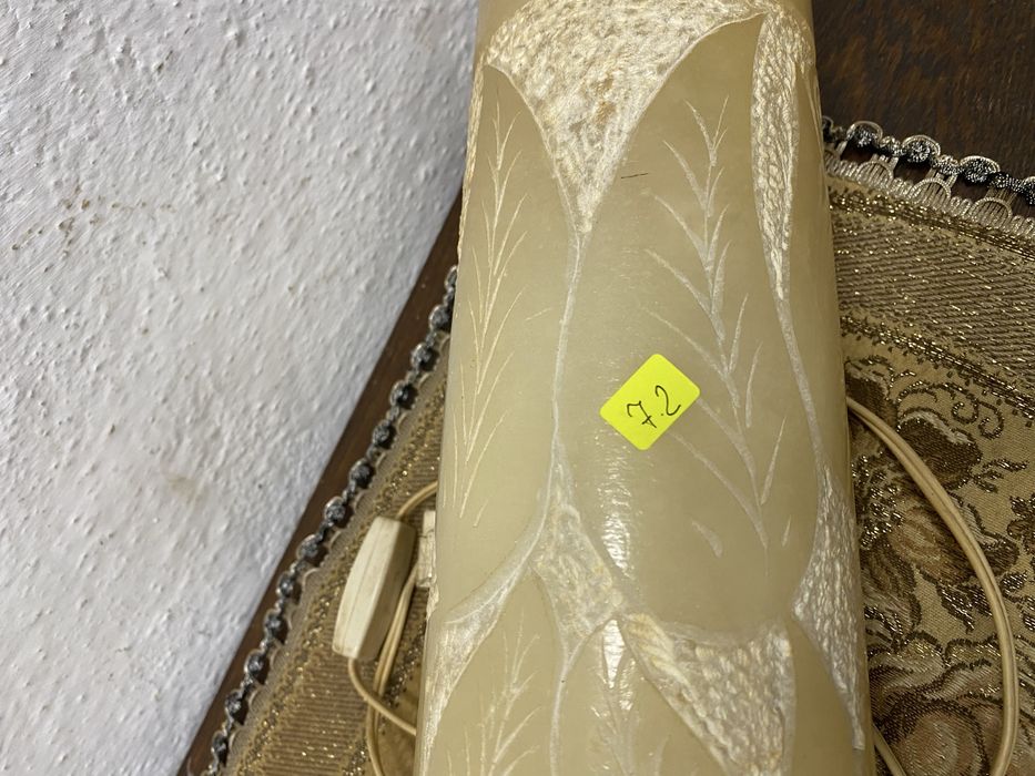 Ониксова настолна лампа Италия 1970 ръчна украса