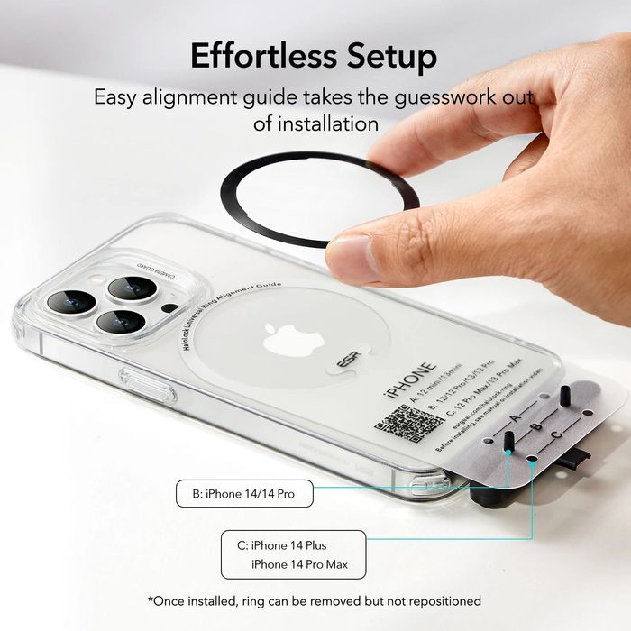 ESR Комплект от 2 пръстена HaloLock Ring MagSafe /черен + сребрист/