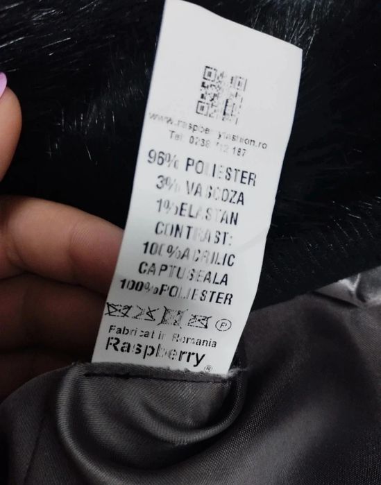 Palton cu blana detașabilă