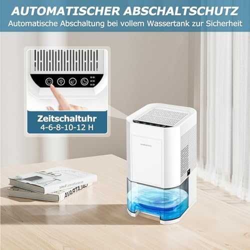 Електрически влагоуловител 1200ml с таймер и LED