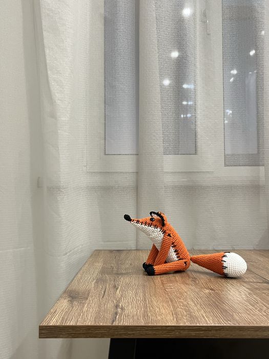 Вязаная игрушка Лис из «маленького принца»