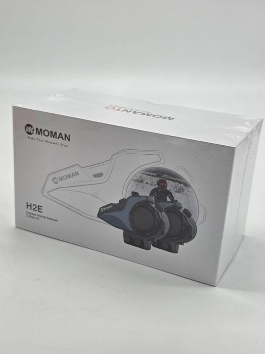 Interfon pentru motocicletă Moman, căști H2E Eagle Pair cu cip dublu p