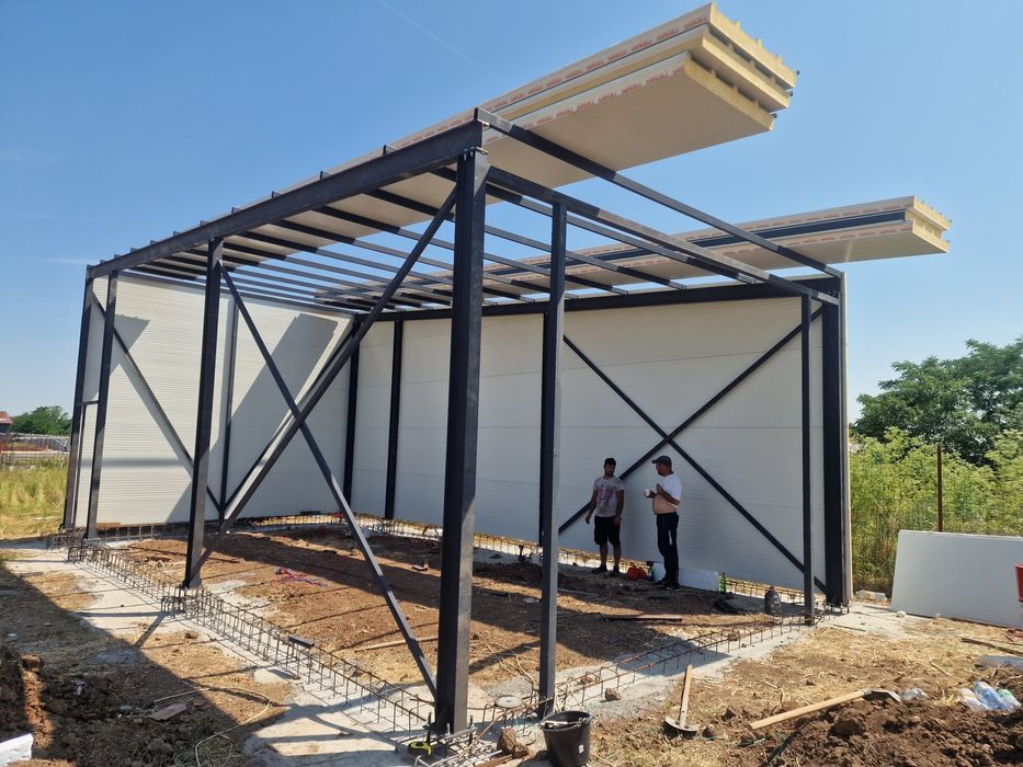 Hale metalice pentru garaj atelier service de inchiriat 10X20 3000e