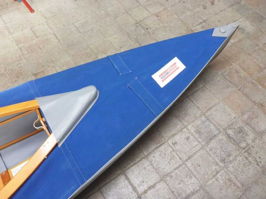 Лодка двуместен каяк 4.80 м. 25 кг възможност за мачта и до 2 платна, Ширина 78см, газене 12см. С комплект рул с педали за управление