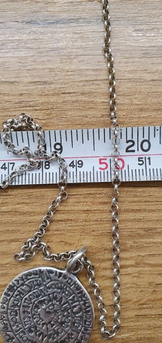 Lanț cu pandantiv argint 925 Discul din Phaistos