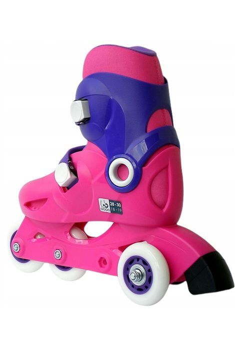 Set Role Roz 34-36 + casca roz reglabila + set protectii Oxelo - Decathlon, ca NOI!