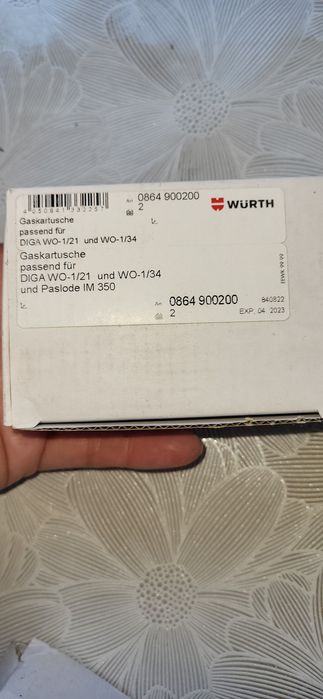 Butelie gaz 80 ml wurth