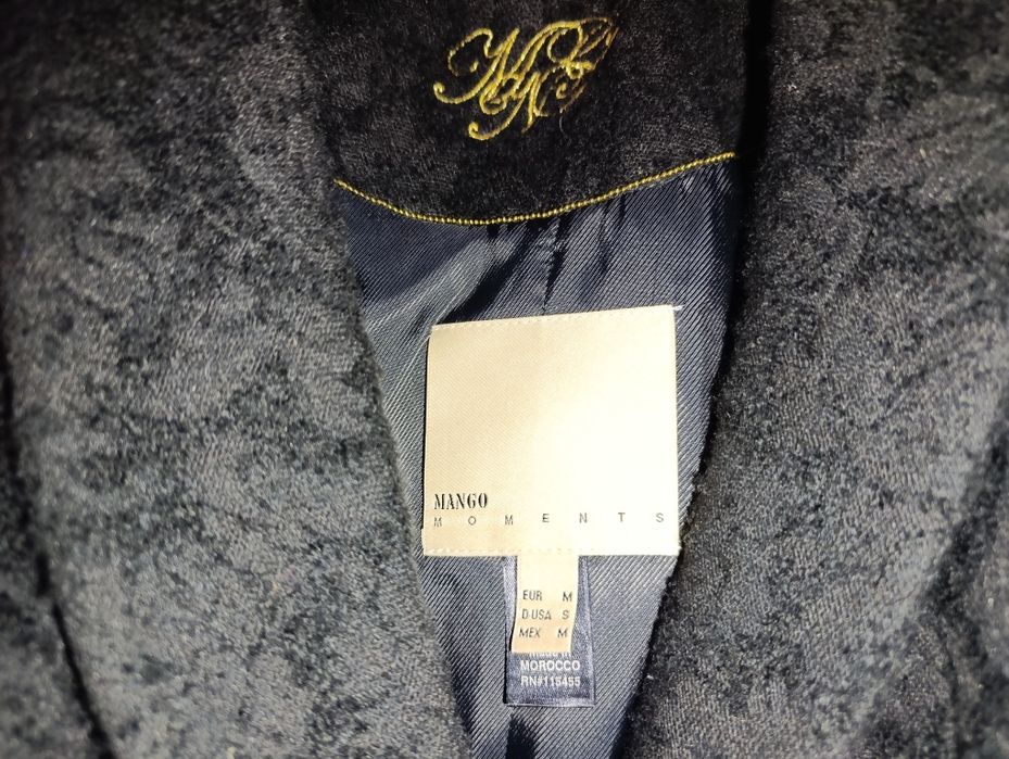 Черно палто Манго