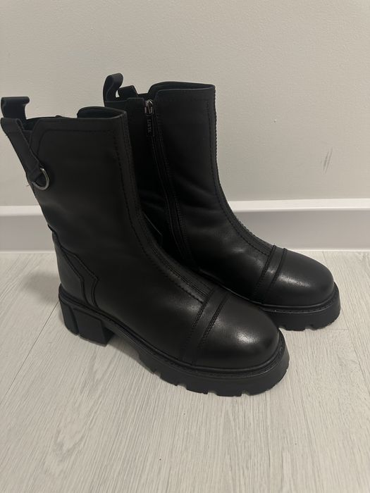 новая зимняя кожаная обувь/челси