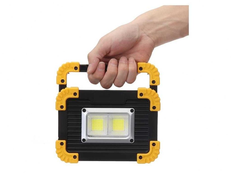 ЛЕД ПРОЖЕКТОР, LED фенер, аварийна, работна лампа: LL-812 + Батерии