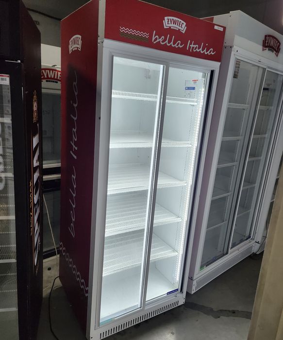 Vitrina frigorifica dublă băuturi lactate mezeluri