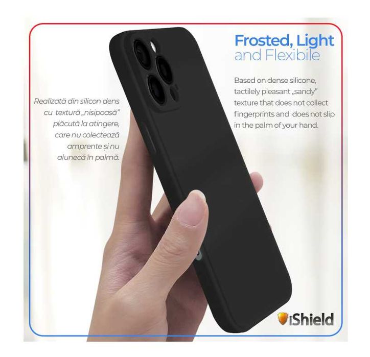 Калъф iShield, Съвместим с iPhone 16 Pro Max, Матов