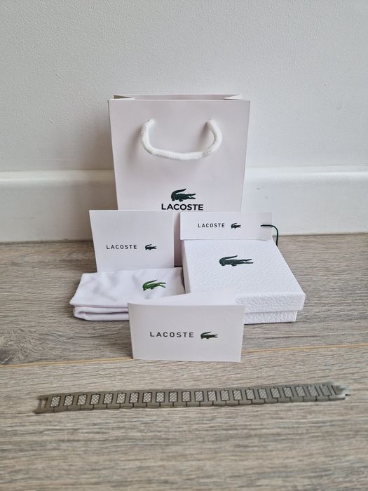 Bratara Lacoste - 21cm - Argintiu
