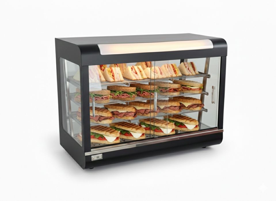 Vitrina electrica aer cald 90cm - transport gratuit