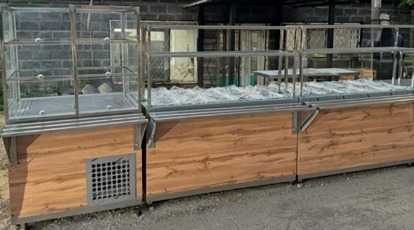 Линии раздачи из ЛДСП для столовой , общепита кафе .