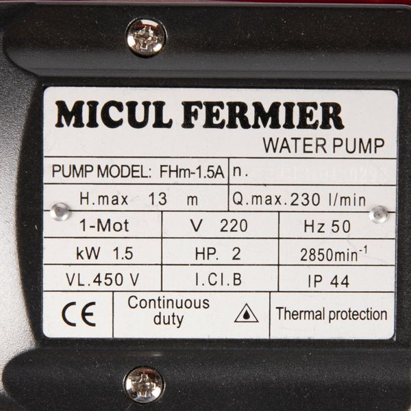 Pompa de suprafata apa curata 1.5kw 200l/m