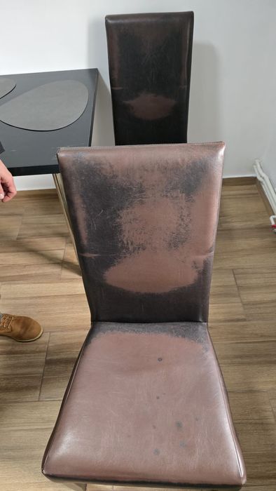 Masa plus scaune bucatarie wenge 80x120