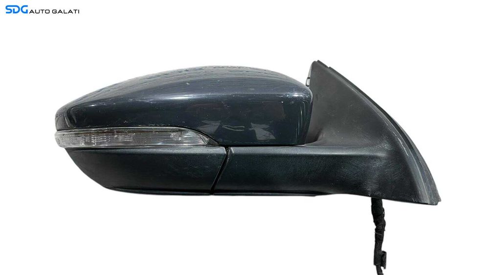 Oglinda Electrica Dreapta Volkswagen Passat B7 2010 - 2015 (Semnalizare Spartă ) Culoare Gri Inchis Lucios Cod 3C0 857 934 A [ L5709 ]
