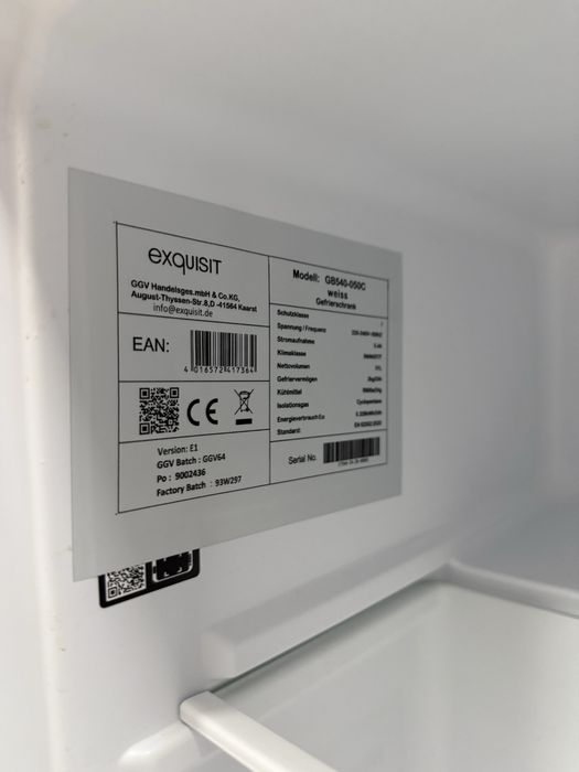 Нов !!! мини фризер exquisit 40 литра