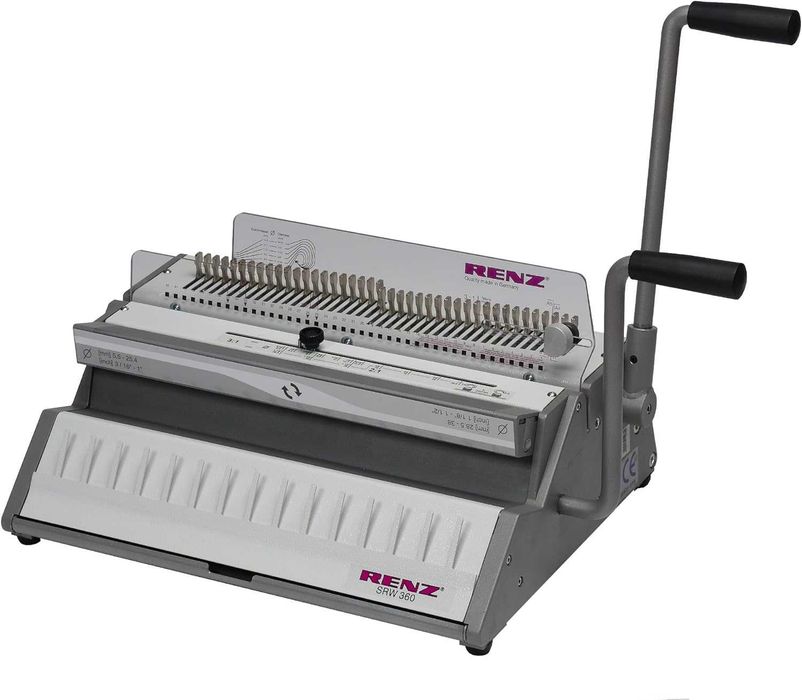 Професионална машина за подвързване със спирали Renz SRW 360 3:1