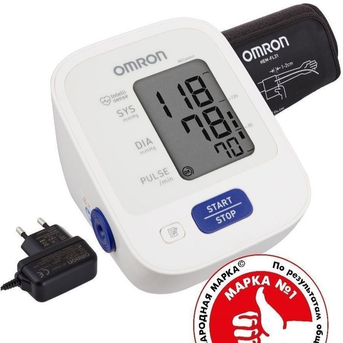 Тонометр Omron M2 Comfort с адаптером. Манжета 42см