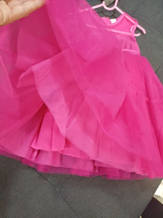 Рокля за момиче в розово + подарък