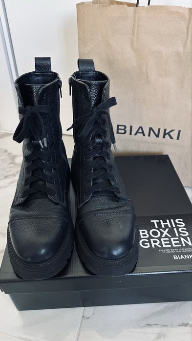 Зимни боти Bianki от естествена кожа