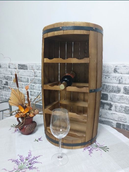 Suport de vinuri model butoi (12 sticle)
