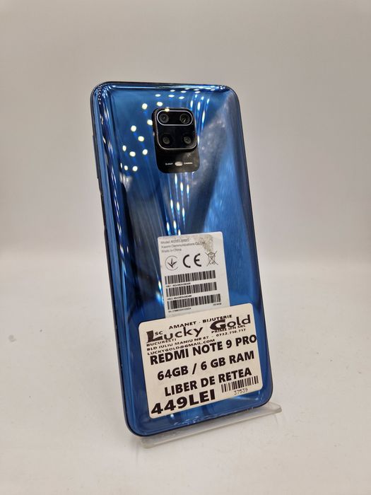 Redmi Note 9 Pro 64GB / 6GB RAM GARANTIE  #37539