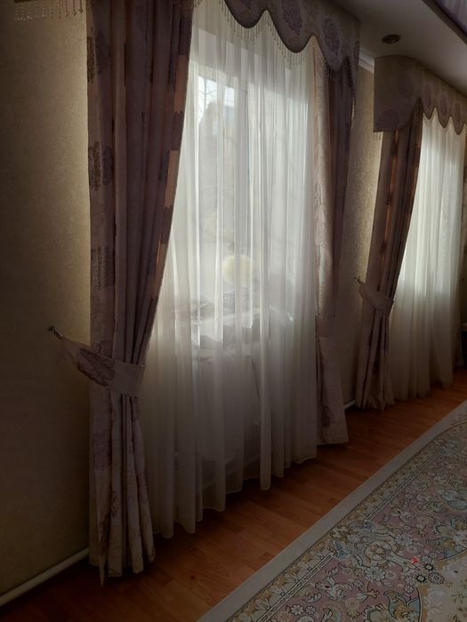 Шторы с тюлью для зала
