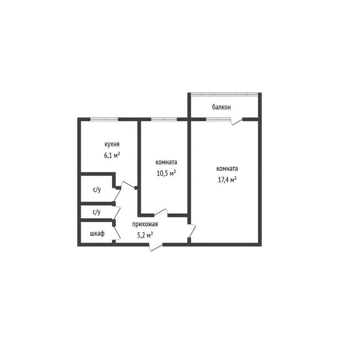 Продаётся 2 ком кв КСК