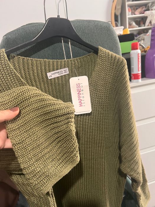 Pulover oversize kaki nou