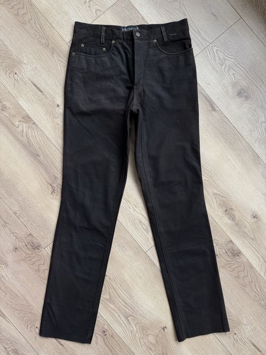 Pantaloni Piele Naturala henson&HENSON Maro Barbati | 34 (Talie 85 cm)