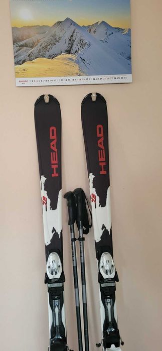 Продавам ски HEAD PEAK 72, 163 см., НЕУПОТРЕБЯВАНИ, в комплект с автомати, щеки, калъф Salomon.