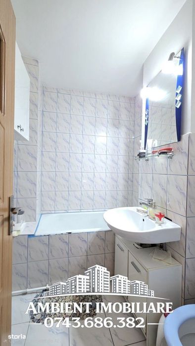 Apartament cu 2 camere, ETAJ 3, mobilat și utilat, VASLUI - zona NORD;