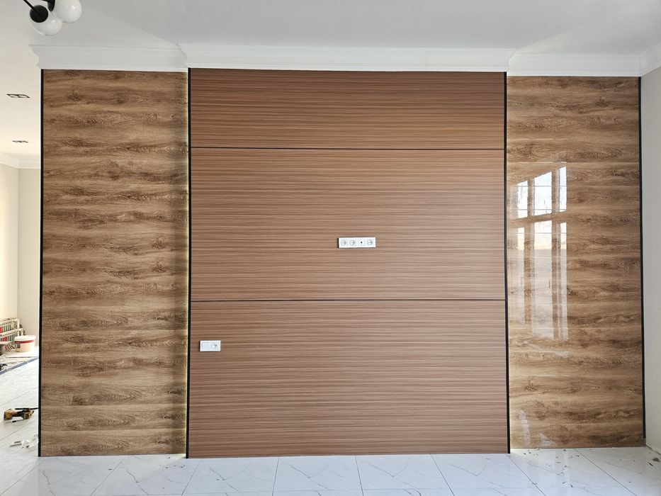 Бамбук панели, лувр,TV -зона iстейміз