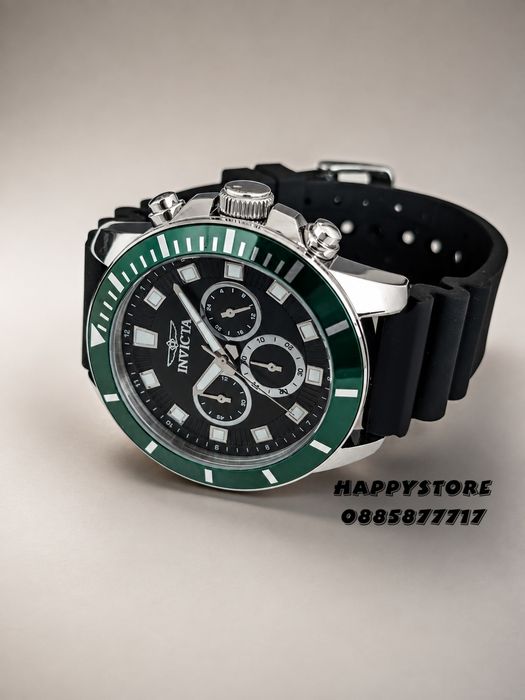 INVICTA Pro Diver Casual green/black 46 mm, Инвикта нов мъжки часовник
