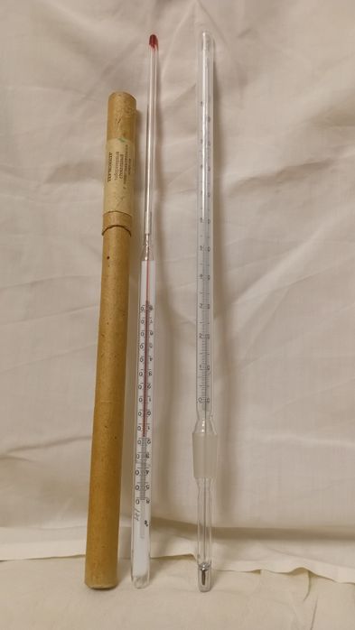 Спирт улчидиган термометр ва колба 1 литр