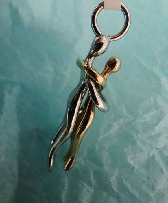 Золотой кулон "Вечная любовь"