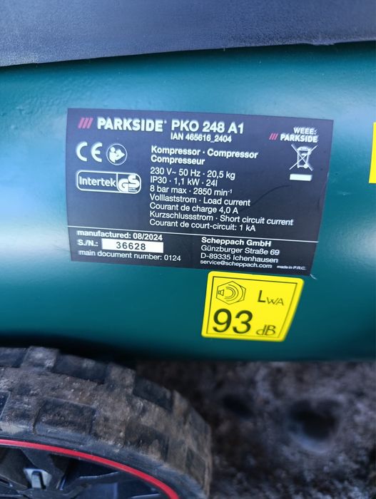 Compresor aer comprimat Parkside