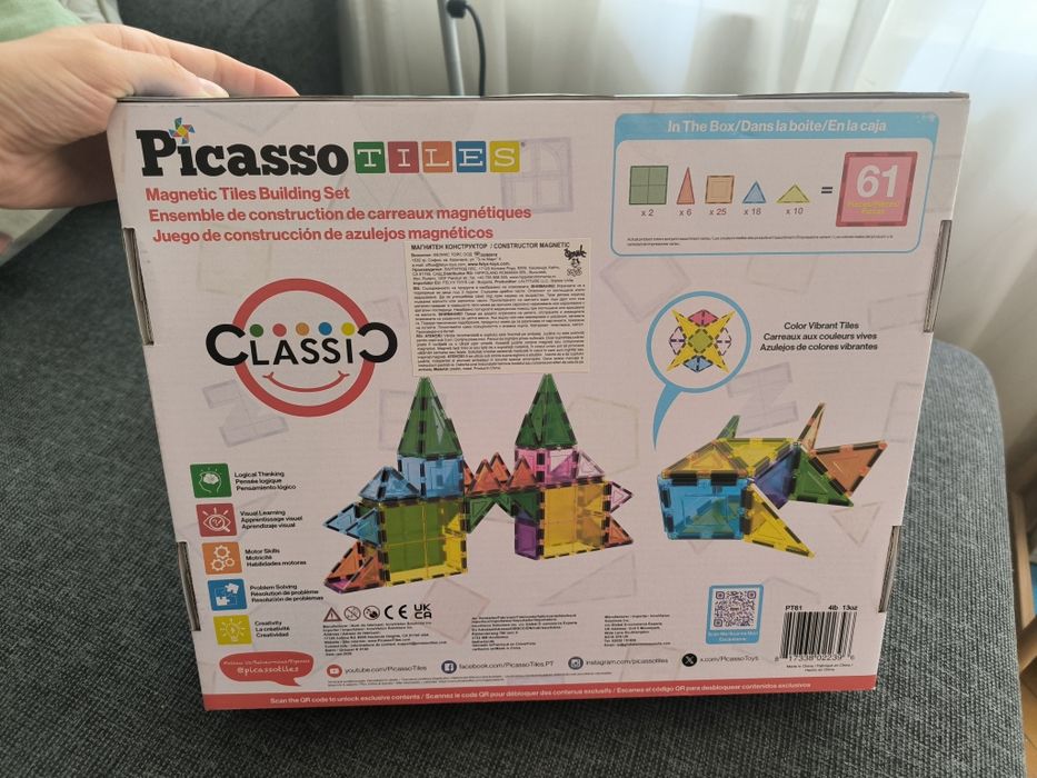 Магнитен конструктор picasso 61 части