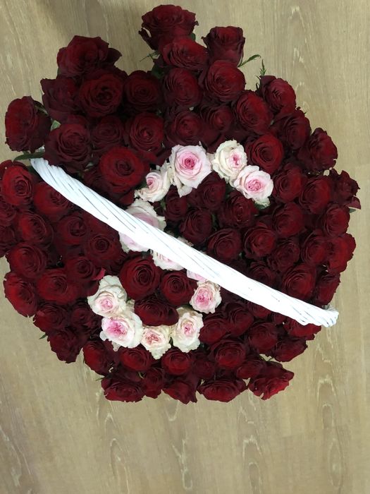 101 роза именной свежый 30000