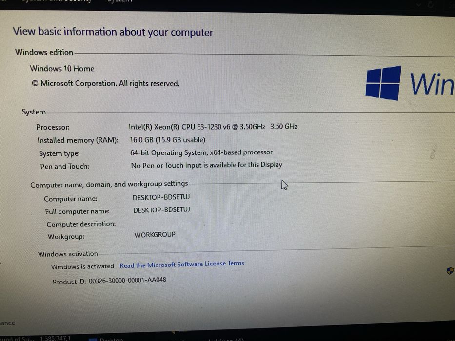PC Workstation / Gaming Xeon GTX 1050 ti urgent