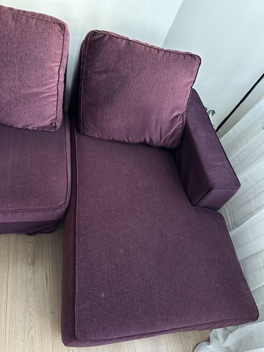 ъглов диван с лежанка