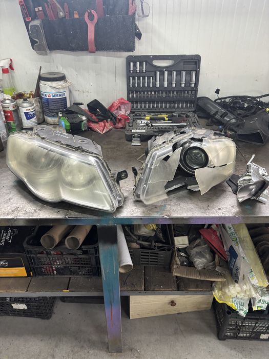 фарове ксенон за vw passa b6/цял за части на части/