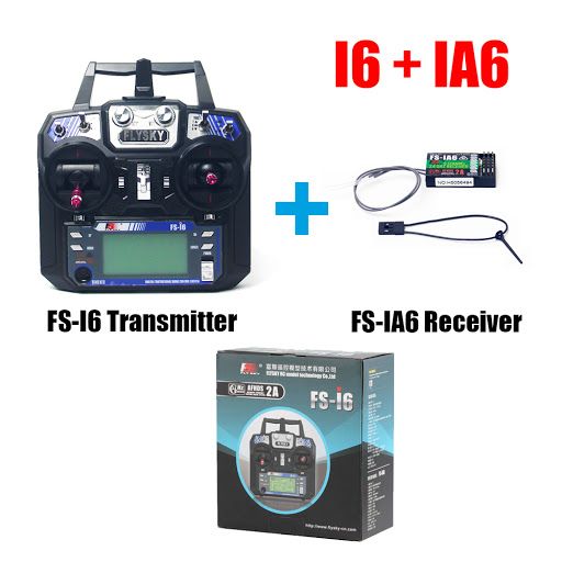 Radiocomanda FlySky + Receptor telemetrie navomodel drona aero