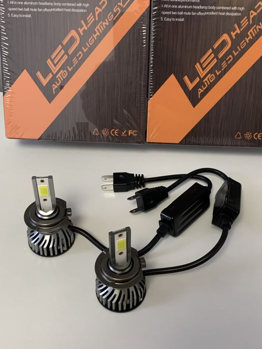 Bec Led H7, H1, H11, H3, H4 /  100w / 12000Lm - Oferta promotionala ‼️